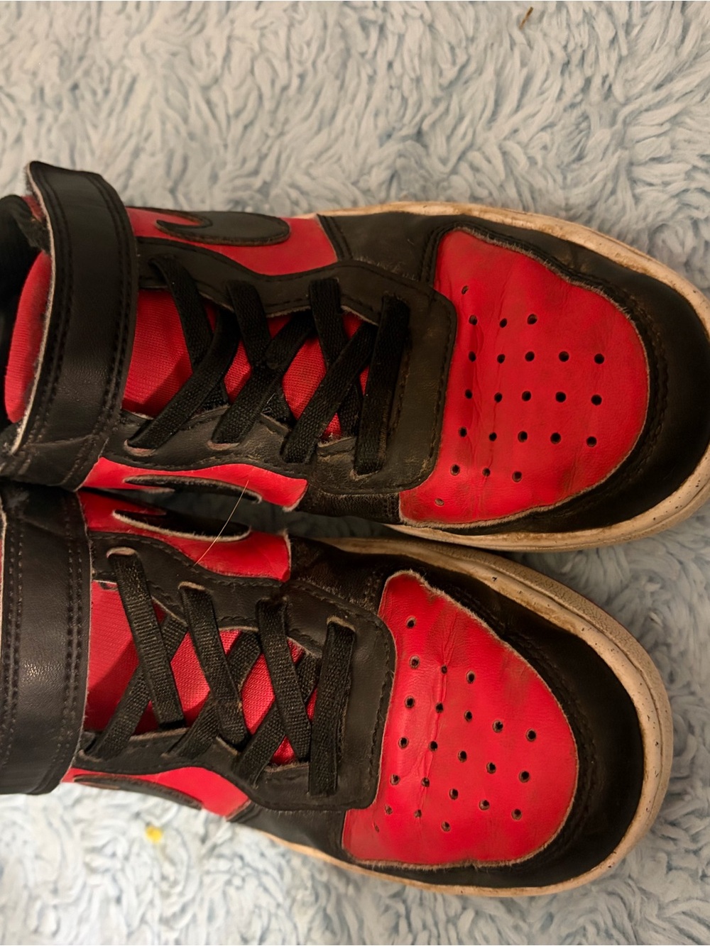 Nike Kids Red and Black Sneakers